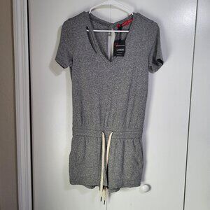 N: PHILANTHROPY Women's SZ XS Distressed Gray Breeze Romper NWT